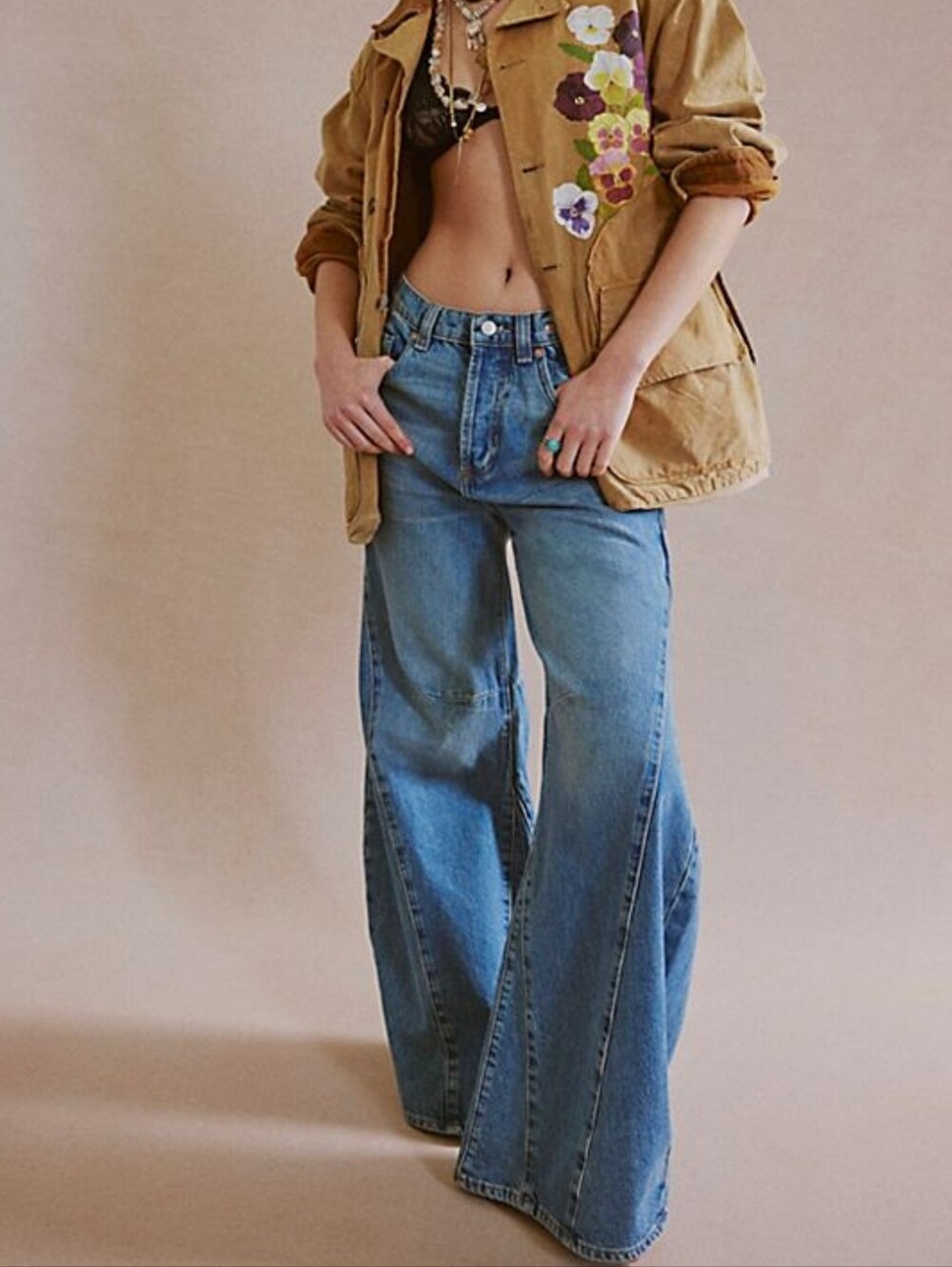 Free People Eden Wide Leg Jeans Size 28